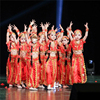 印度舞演出服儿童新疆舞蹈服装女童肚皮舞表演服幼儿园舞蹈服元旦