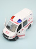 救护车警车消防摩托合金汽车，模型玩具儿童声光，回力男孩开门警察