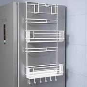 冰箱置物架侧收纳厨房免打孔电冰箱侧壁挂架两侧悬挂式架子储物架