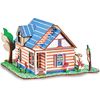 枫丹白露园激光切割木制3d立体仿真拼图房子模型儿童益智拼装玩具