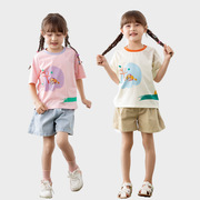 小女孩短袖T恤纯棉儿童宽松半袖体恤女童夏装薄上衣幼儿园女宝宝