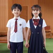 小学生班服t恤统一可爱幼稚园中国风入园照，一年级春季红色运动会