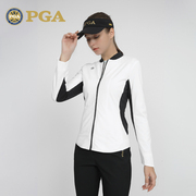美PGA高尔夫女装时尚外套防风保暖运动休闲品牌风衣春秋夹克