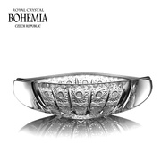 捷克bohemia进口水晶烟灰缸创意，船型手工车刻烟缸客厅摆件