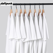 350g纯色短袖t恤男夏季冰丝纯棉，重磅宽松潮牌圆领白色内搭打底衫