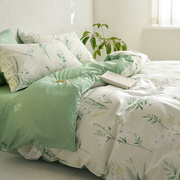 多喜爱全棉四件套花卉四件套三件套床单被罩1.8大床适用纯棉套件