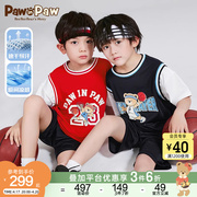 pawinpaw小熊童装夏季男童，儿童短袖运动套装凉感速干
