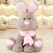可爱毛绒玩具供应呆萌兔子，娃娃柔软舒适公仔，直发质量好图片色