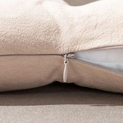 无印日式多功能乳胶腰p靠可当儿童枕头汽车靠枕垫棉麻良品面料