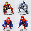 4d立体漫威主题英雄钢铁蜘蛛蝙蝠侠卡通铝膜气球男孩生日装饰布置
