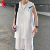 乔丹篮球服夏季运动套装男潮流，休闲速干短袖，t恤篮球短裤球衣