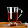 欧式玻璃咖啡杯拿铁杯子，透明家用带勺简约个性，创意耐热下午茶杯