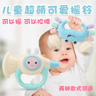 手摇铃婴儿玩具，0-3-6-12个月8宝宝0-1岁女孩，幼儿新生儿益智牙胶5