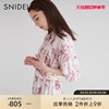 SNIDEL春夏款优雅淑女印花腰带雪纺百褶连衣裙SWFO231246