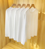 (买一送一)新疆棉230g重磅，纯棉白色长袖，t恤宽松纯色打底男女款