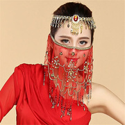 肚皮舞面纱肚皮舞面纱舞蹈，配饰新疆舞表演出饰品，天竺少女面巾遮。