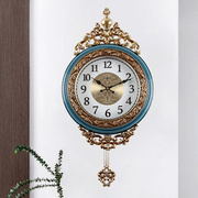 复古挂钟静音客厅现代时尚创意简约欧美式石英钟家用时钟墙壁钟表