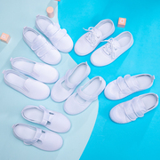 六一运动会幼儿园学生童鞋白布鞋(白布鞋)男童女童，小白鞋儿童室内舞蹈鞋