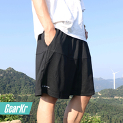 GearKr单导矩阵系列基础短裤抽绳速干跑步透气中裤大口袋宽松