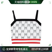 香港直邮pinko23春夏logo印花针织，女士吊带背心