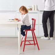 IKEA南京宜家家居具国内 阿甘 儿童椅 白色/红色/黑色