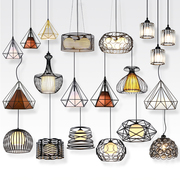 创意个性北欧灯具现代简约轻奢三头小吊灯工业风餐桌灯玄关过道灯