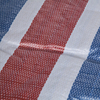 一次性装修彩条布地面保护膜塑料布工地防雨布三色彩布油布遮阳布