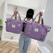旅行包女短途手提大容量运动旅游健身包拉链(包拉链)单肩收纳出差行李袋子