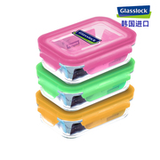 glasslock韩国进口耐热钢化玻璃饭盒冰箱冷冻微波炉大容量保鲜盒