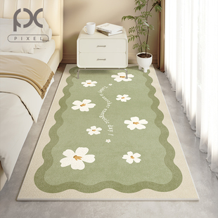 地毯卧室床边毯可坐可睡奶油，风房间地垫，全铺大面积可机洗加厚防滑