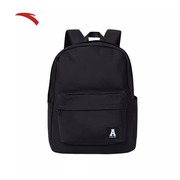 安踏双肩电脑包男2024学生黑色书包休闲运动背包