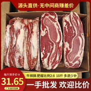 原切进口牛腩牛排腩10斤装冷冻新鲜牛肉肥瘦型红烧商用生鲜