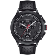 tissot天梭男士手表，瑞士蓝宝石水晶石英，机芯皮带腕表45mm1596102