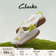 clarks其乐艺动系列，男鞋复古潮流，拼色舒适耐磨透气休闲板鞋
