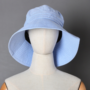 渔夫帽男女夏季大帽檐，简约纯色女式春秋，夏季遮阳帽时尚通勤盆帽子