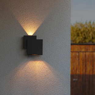 ume户外防水洗墙灯可转动叠层光效，壁灯现代简约轻奢庭院室外灯