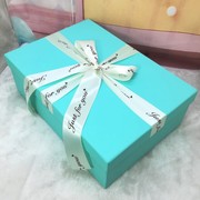 超大号天蓝色盒长方形生日礼物包装盒子相册婚纱西服鞋盒定制