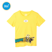 361童装儿童t恤夏季男童运动短袖上衣大童小黄人衣服男孩半袖夏装