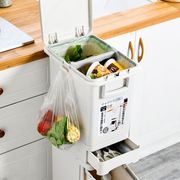 家用按压式大容量分类双层垃圾桶厨房脚踏带盖干湿分离垃圾收纳箱