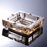 泸沽湖简约水晶烟灰缸时尚创意，玻璃烟缸欧式客厅定制烟灰缸
