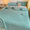 奶fufu的床单冬季加厚珊瑚绒披肩毛毯被子办公室午睡毯法兰绒午睡