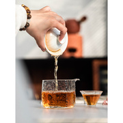 玻璃公道杯日式加厚分茶器耐高温茶海单个纯手工高档茶具配件