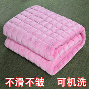 冬季珊瑚绒床单毛毯铺床毯子，双人加绒法兰绒加厚绒毯单人学生宿舍