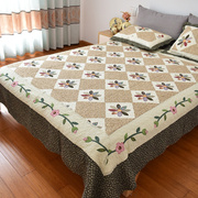 缝绗加厚床单单件纯棉，三件套1.8米双人床罩全棉，被单夹棉床盖四季
