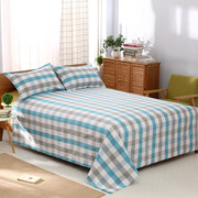微瑕疵处理-棉粗布床单双人床单1.5 1.8米床单单件透气耐用