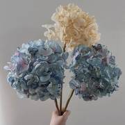 假花仿真花摆设绣球客厅，插花高枝蓝色复古高级感婚礼布置绢花装饰