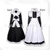 万圣节cosplay服装 黑白女仆衣服 英国风珍珠线长款咖啡厅女仆装