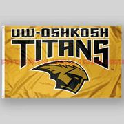 NCAA威斯康星大学奥什科什旗帜队旗Wisconsin at Oshkosh Flag