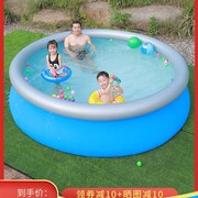 充气支架游泳池大人小孩家用戏水池家庭户外大型圆形夹网加厚水池