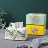 创意北欧风ins陶瓷纸巾盒轻奢家用欧式现代客厅餐厅装饰抽纸巾盒